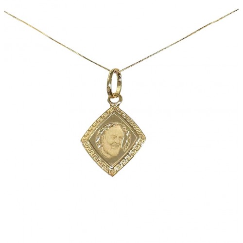 COLLANA SAN PIO IN ORO GIALLO 18 KT