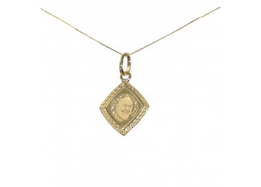 COLLANA SAN PIO IN ORO GIALLO 18 KT