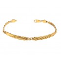 BRACCIALE UOMO IN ORO GIALLO 18 KT CON PIASTRINE