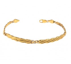 BRACCIALE UOMO IN ORO GIALLO 18 KT CON PIASTRINE