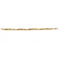 BRACCIALE UOMO IN ORO GIALLO 18 KT CON PIASTRINE