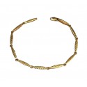 BRACCIALE UOMO CATENA PIASTRINE IN ORO GIALLO 18 KT