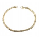 BRACCIALE TUBOLARE INTRECCIO UNISEX IN ORO GIALLO 18 KT 