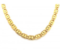 COLLANA OCCHIO DI TIGRE ORO GIALLO 18 KT PIENA