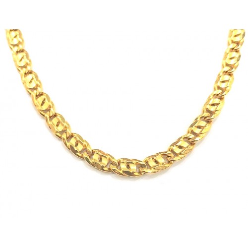 COLLANA OCCHIO DI TIGRE ORO GIALLO 18 KT PIENA