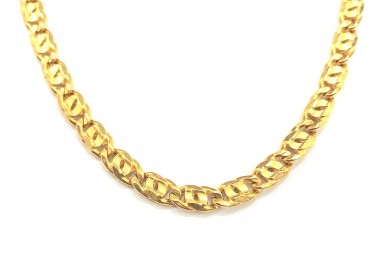 COLLANA OCCHIO DI TIGRE ORO GIALLO 18 KT PIENA