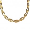 COLLANA UOMO CATENA PIATTA IN ORO GIALLO 18 KT LUNGA CM 50