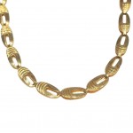 COLLANA UOMO CATENA PIATTA IN ORO GIALLO 18 KT LUNGA CM 50