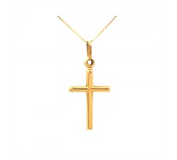 COLLANA CROCE IN ORO GIALLO 18 KT