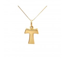 COLLANA CON TAU IN ORO GIALLO 18 KT