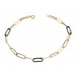 BRACCIALE CATENA FORZATINA IN ORO GIALLO 18 KT