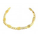 BRACCIALE UOMO CATENA IN ORO GIALLO 18 KT