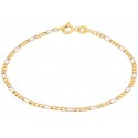 BRACCIALE UOMO CATENA IN ORO GIALLO E BIANCO 18 KT