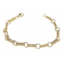 BRACCIALE UOMO CATENA CON GRECA IN ORO GIALLO 18 KT