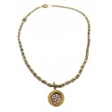 COLLANA DA UOMO IN ORO GIALLO E BIANCO 18KT