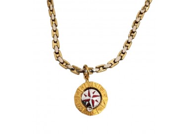 COLLANA DA UOMO IN ORO GIALLO E BIANCO 18KT