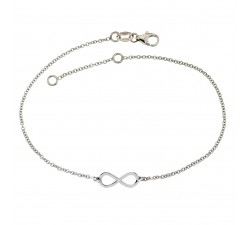 BRACCIALE DA DONNA INFINITO IN ORO BIANCO 18 KT