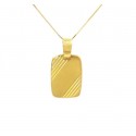 COLLANA CON MEDAGLIETTA IN ORO GIALLO 18 KT 