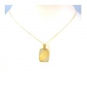 COLLANA CON MEDAGLIETTA IN ORO GIALLO 18 KT 