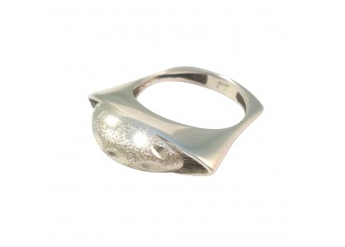 ANELLO DA DONNA IN ORO BIANCO 18 KT