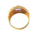 ANELLO DA DONNA IN ORO GIALLO 18 KT CON AMETISTA