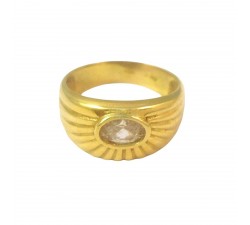 ANELLO DA DONNA IN ORO GIALLO 18 KT CON ZIRCONE