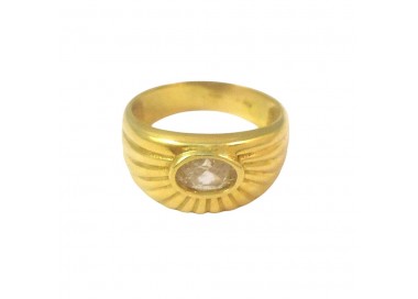 ANELLO DA DONNA IN ORO GIALLO 18 KT CON ZIRCONE