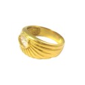 ANELLO DA DONNA IN ORO GIALLO 18 KT CON ZIRCONE