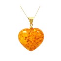 COLLANA IN ORO GIALLO 18 KT CON CIONDOLO CUORE 