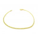 BRACCIALE CATENA UNISEX IN ORO GIALLO 18 KT 