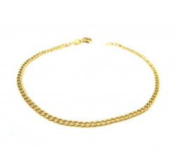 BRACCIALE CATENA UNISEX IN ORO GIALLO 18 KT