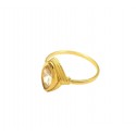 ANELLO DA DONNA IN ORO GIALLO 18 KT CON ZIRCONE 