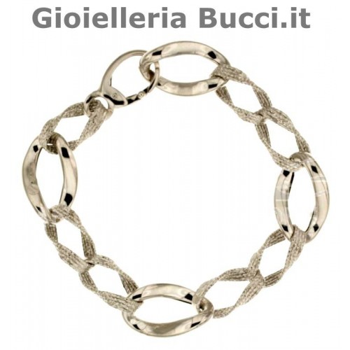 BRACCIALE DA DONNA IN ORO BIANCO 18 KT 