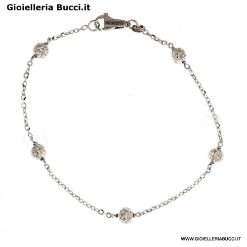 BRACCIALE DA DONNA IN ORO BIANCO 18 KT 