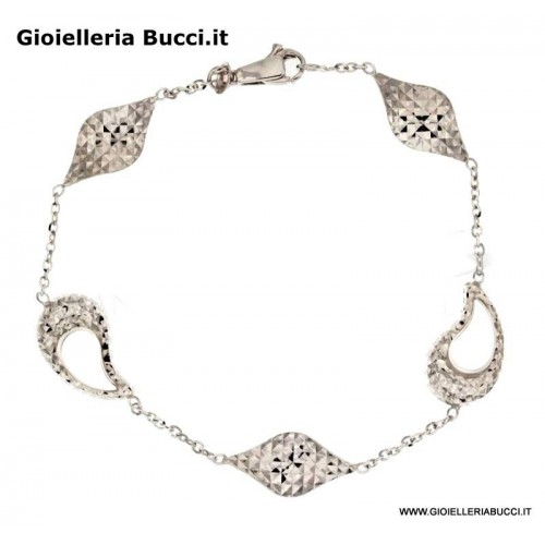 BRACCIALE DA DONNA IN ORO BIANCO 18 KT 