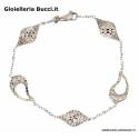 BRACCIALE DA DONNA IN ORO BIANCO 18 KT