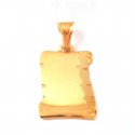 CIONDOLO PERGAMENA IN ORO GIALLO 18KT + COLLANA LACCIO IN OMAGGIO